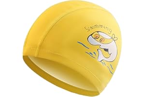 TODREMOU Czepek pływacki dla chłopców i dziewczynek w wieku 3-10 lat