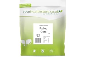 yourhealthstore Traditional Gluten Free Pure Whole Grain Rolled Oats 1kg
