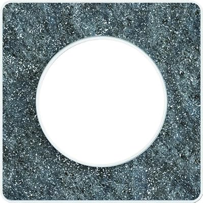 Schneider Electric Plaque simple Odace, SCHNEIDER ELECTRIC blanc translucide mat