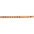 Kannan Musical Instruments Carnatic Side Flute, 8 Holes (scale 4), Sandal with brown