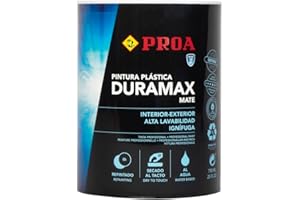 Pintura Interior/Exterior Mate Antimoho DURAMAX. Excelente pintura lavable. PROA.