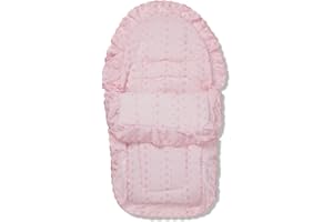 For Your Little One FYLO Universal Broderie Anglaise Car Seat Footmuff/Cosy Toes - Pink