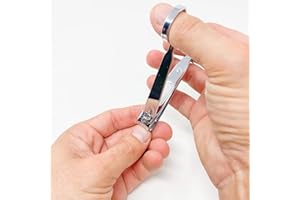 VERIDIUM 2 Taglia unghie per piedi e mani in acciaio al carbonio temprato a 22HRC, tagliaunghie uomo multi impugnatura, sia tronchesino che forbicine, innovativo Tagliaunghie antiscivolo ergonomico.