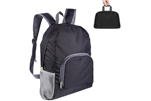 JIANGBINGREN Ultra Lightweight Foldable Backpack, 20L Waterproof Small Backpack, Versatile Packable Rucksack and Daypack for Outdoor Hiking Walking Camping Biking Fishing