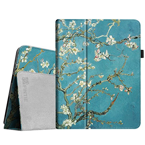 Fintie Apple iPad 1 Hülle Case Schutzhülle Etui Tasche - Folio Slim Fit Ständer Kunstleder Smart Cover mit Stylus Loop für iPad 1st Generation, Mandelblüten