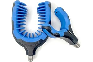 YOTO 2PCS Rod Rest U-Form Angeln Zubehör Halter Kunststoff Gummi Butt Rests/Back Rests für alle Arten von Angelruten