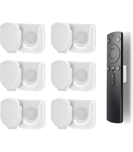 6 Stück Magnetische Fernbedienungshalter - Selbstklebend Ohne Bohren
