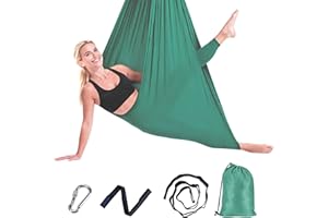 Staranry 280x150cm Grün Hängematte Outdoor Swing 200 Kg Max mit Installationshardware, Atmungsaktiv, Schnelltrocknendes Hängematte, Hammock für Camping, Reise, Garten