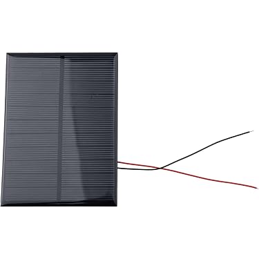 2 Pannelli Solari Policristallini 6V 0.9W 150mA, Mini Celle Solari 80x80mm Con Cavi, Per Progetti Fai-da-Te E Giocattoli Elettrici