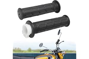 2,2 cm (78 Zoll) Lenker Drehgriff Drosselmanschette Schlauch für Honda CB350 CB 360 450 500 550 650 750 GL1000, Alpha Rider 22 mm rutschfester Gummigriff inklusive Druckknopf ull Drossel Röhre