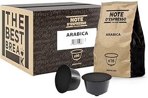Note d'Espresso - Arábica - Cápsulas de Café compatibles con Cafeteras NESCAFE'* DOLCE GUSTO* - 96 caps