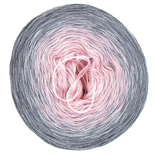 LoLa Farbverlaufswolle Classic Bobbel Antique pink grey, Variante:3fach - 200g 1000m