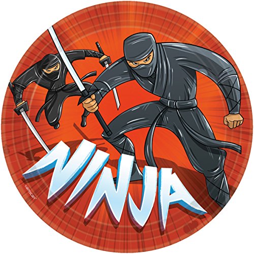 48-teiliges Party-Set Ninja – Teller Becher Servietten für 16 Kinder - 2