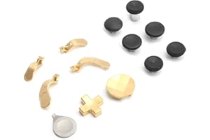 ASHATA Manettes de Remplacement 13 en 1 pour One Elite Series 2, Manette de Jeu Swap Joysticks Paddles Accessoire de Remplacement pour Manette One Elite Series 2(Or)