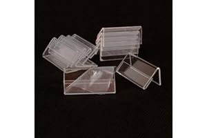 Earlywish 50pcs MINI Zeichen Display Halter Preis Karte Tag Label Stand 4cm x 2cm