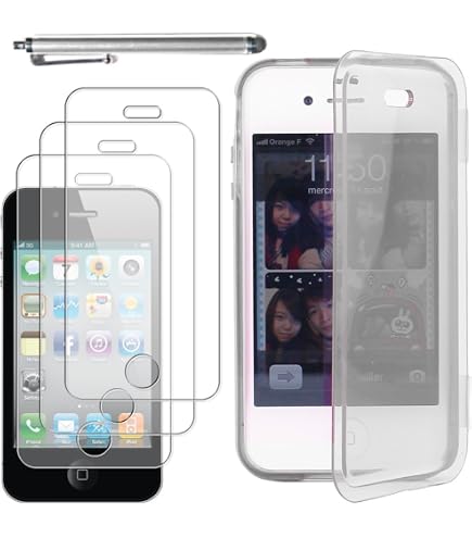 EbestStar Cover Portafoglio In Silicone TPU Per IPhone 4/4S - Custodia A Libretto Trasparente Antiurto E Antigraffio