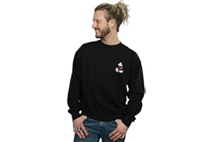 ABSOLUTE CULT Disney Men's Mickey Mouse Kickin Retro Chest Sweatshirt
