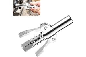 AOMiGT Fettpresse Kupplung Mundstück, Schmiernippel Universal Innengewinde, Fettpresse, Doppelter Griff Fettpresse Adapter, Fettpresse Mundstück, Fettpresse Kupplung für alle Arten von Fettpressen