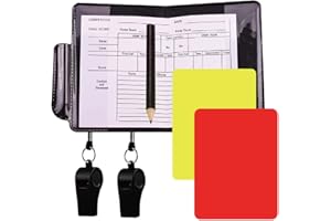 CUHZA Lot de 2 cartes d'arbitre de football avec 2 Whistle, pour la Coupe du monde et divers événements