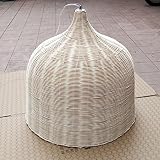GRHF Bambú Natural Y Rattan Lámpara Colgante Tradicional De Campo...
