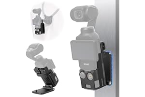 REYGEAK Support magnétique pour DJI Osmo Pocket 3, accessoires Pocket3, adaptateur d'extension magnétique, support de boîtier à ventouse pour bureaux, surfaces verticales, réglable à 180°, fixation
