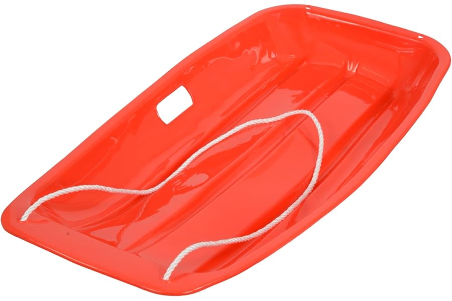 Heavy Duty Colour Large Adults Kids Children Snow Sledges Toboggan Sledge Rope Sled Play Snow Ice