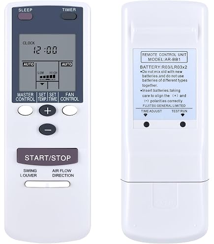 Telecomando per climatizzatore adatto per Fujsu AR-DB4 AR-DB6 AR-HG1 ar-jw33 AR-DB2 AR-JW11 AR-DB7 KTFST001  44