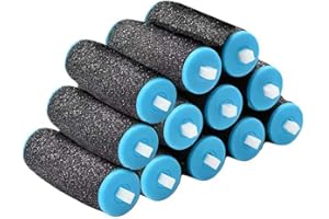 WOVAORX 12 Pièces Rouleaux de Remplacement pour Scholl, Recharge Rapeuse Electrique Compatibles avec Scholl Velvet Smooth - Idéal pour un Soin des Pieds Efficace et Durable