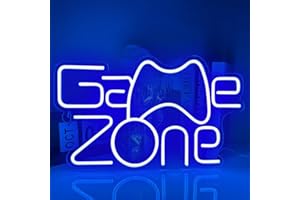 XJNOLGXIQU Game Zone Enseigne au néon LED Neon Gamer Zone de jeu signe néon pour décoration murale de fête de bar de musique en direct