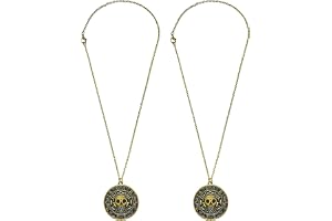 YAUOIPI 2 st vintage skalle guldmynt halsband, pirat halsband skalle hängen mynt, pirater medaljong berlock halsband, för halloween cosplay utklädnad tillbehör