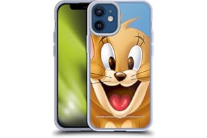 Head Case Designs Oficjalnie Licencjonowany Tom and Jerry Jerry Pelna twarz Soft Gel Case Etui Kompatybilny z Apple iPhone 12 Mini