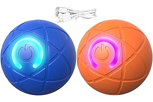 GÉNÉRIQUE Balle Magique Smart Ball Interactive Pour Chien - Jouet Lumineux Automatique Vibrant Qui Bouge Pour Chats et Chiens