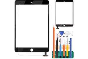 SRJTEK Repuestos Mini 1/2 A1432, A1454, A1455, A1489, A1490, digitalizador de Pantalla táctil con ensamblaje de Cable Flexible de Chip IC (Negro)