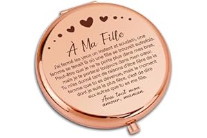 COCOCHERRY Cadeau Fille, Miroir de Poche élégant, Cadeau Anniversaire, Idee Cadeau, Cadeaux d'anniversaire de Graduation pour Fille, Cadeau 18 Ans Fille, Cadeau Mariage, Cadeau pour Fille Noël Saint Valentin