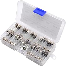 100 Fusibles Verre 5x20mm DollaTek - Ampères 0.2A à 20A, Soufflage Rapide, Pour Voiture Et Électronique