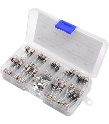 Gebildet 5pcs 6x30mm AGC Fuse Holder Inline Screw Type With 16 AWG Wire 100pcs 6x30mm Fast Blow Glass Fuses Quick Blow Car Glass Tube Fuses Assorted Kit 0 5a 1a 2a 3a 4a 5a 6a 8a 10a 15a