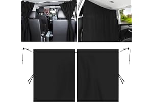 MEANJU Cortinas Divisorias Parasol para Coche 140 cm x 80 cm, Separación de Cabina, Protección Solar y Privacidad