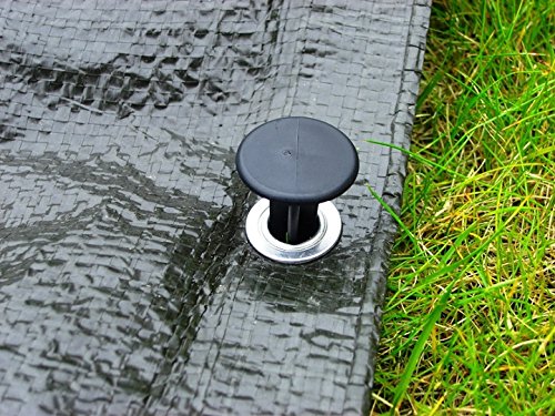 ABDECKPLANE Gewebeplane Allzweckplane Schutzplane Abdeckplane Holzplane mit Ösen 5m x 6m - 4