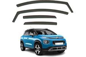 AIRFLUX Set Of 4 Wind Deflectors Compatible with CITROEN C3 AIRCROSS 2017 2018 2019 2020 2021 2022 2023 2024 Models.