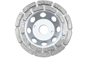 DIAMWOOD EXPERT EN EQUIPEMENT Diamwood Plateau de Surfaçage Diamanté avec corps ventilé - 125 mm - 22,23 mm - 4,8/5 mm - 20 segments - polyvalent pour béton, travaux publics et matériaux de construction