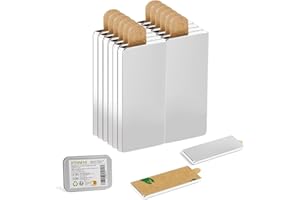 UTOMAG 12 Piezas Imanes Adhesivos 40x10x1mm, Imanes Neodimio Potentes, Ultra Fuertes Rectángulo Imán, Iman Potente Para Pizarra Magnetica, Presentación, Manualidades, Fotos