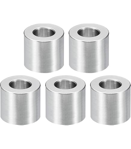 PATIKIL M6 Distanziali In Acciaio Inossidabile, 5pz Distanziatore Metallico Acciaio Inossidabile 6,1mm ID X 8mm OD X 4mm L Stainless Steel Spacer Vite Rotondo Per 1/4" M6 Bulloni A Vite