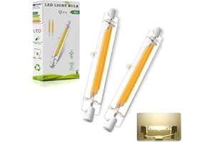 Dvnoua R7S LED 78mm Dimmerabile 10W, Lampadina R7S LED 78mm Equivalente 100W Lampada Alogena, Lampadina R7S LED Bianco Naturale 4000K 1000LM, Nessun Sfarfallio,Illuminazione Fascio 360°, 2 Pezzi