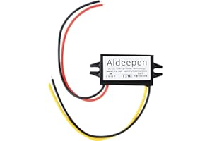 DC 12V to 5V 3A 15W Buck Converter Module, Aideepen Car Power Converter Power Adapter with Wire Interface