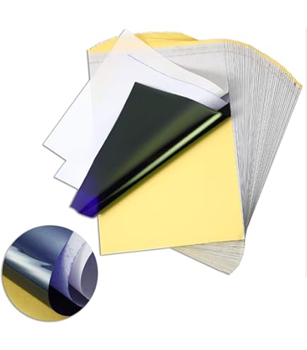 50 Blatt Tattoo Transferpapier A4 - PEPAX Schablonenpapier Für Tätowierer