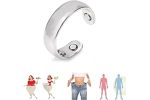 KOLARMO Olux Ring 1ST Gen,Olux Magnetic Ring,Lymphatic Drainage Therapeutic Magnetic Ring,Acupressure Magnetisc Ring Olux Rings (Silver)