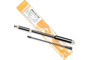 NKTECH Antena de doble banda SMA-F para BaoFeng BF-F8HP BF-F9 UV-5R V2+ PLUS DM-5R UV-82HP UV-82 UV-6R GT-5TP GT-3WP GT-3TP UV-5RA TYT HYT Kenwood (31.3'' 20W NK-980M desmontable)