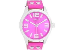 Oozoo Timepieces Damen Uhr - Armbanduhr Damen mit Lederarmband | Hochwertige Uhr für Frauen - Edle Analog Damenuhr in rund