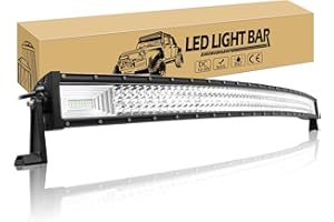 Willpower 127 cm 648 W gebogene LED-Lichtleiste, Spot-Flut-Kombi-Strahl, LED-Bar, 12 V, 24 V, wasserdicht, Nebel-Arbeitslampen, Offroad-Fahrlichter für 4 x 4, Traktor, LKW, ATV, UTV, SUV, Boot