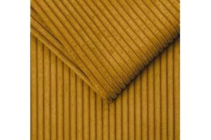 TAPHICEROS Tela de Pana, Mostaza, 100 cm x 142 cm, Por Metro, Telas de Tapicería, Tela Gruesa, Material de Cubrir, Decorativo para Muebles Diy Sofá, Fundas de Cojín, Ropa